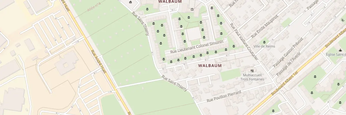 Plan du 61 Rue Lt Colonel Simonin à Reims