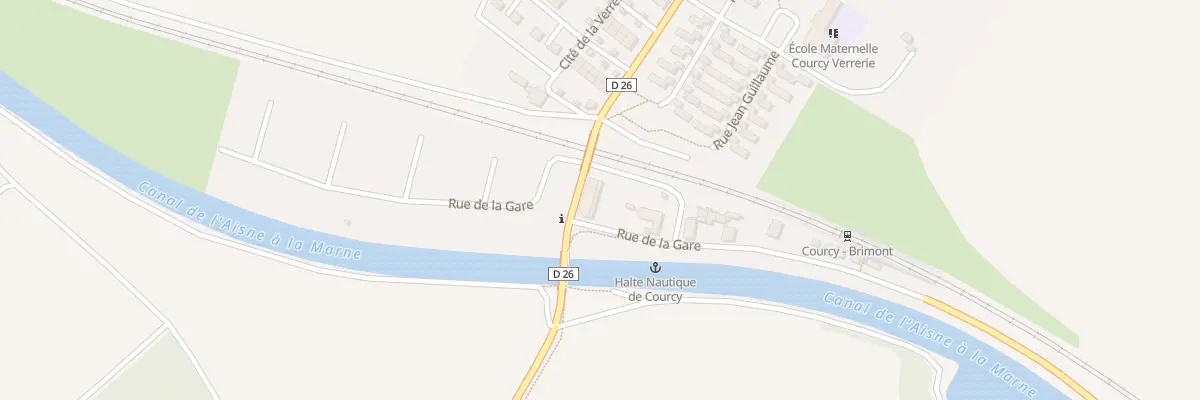 Plan du 1 Rue de la Gare à Courcy