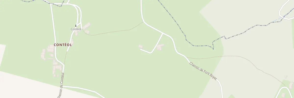 Plan du 609 Che de Fontroyet à Bard