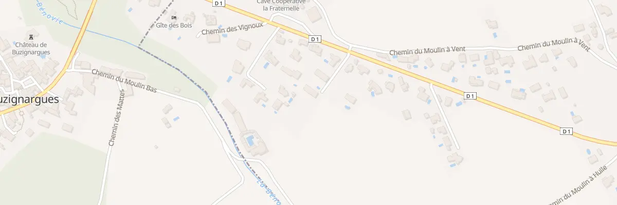 Plan du 489D Rte de St Bauzille à Galargues