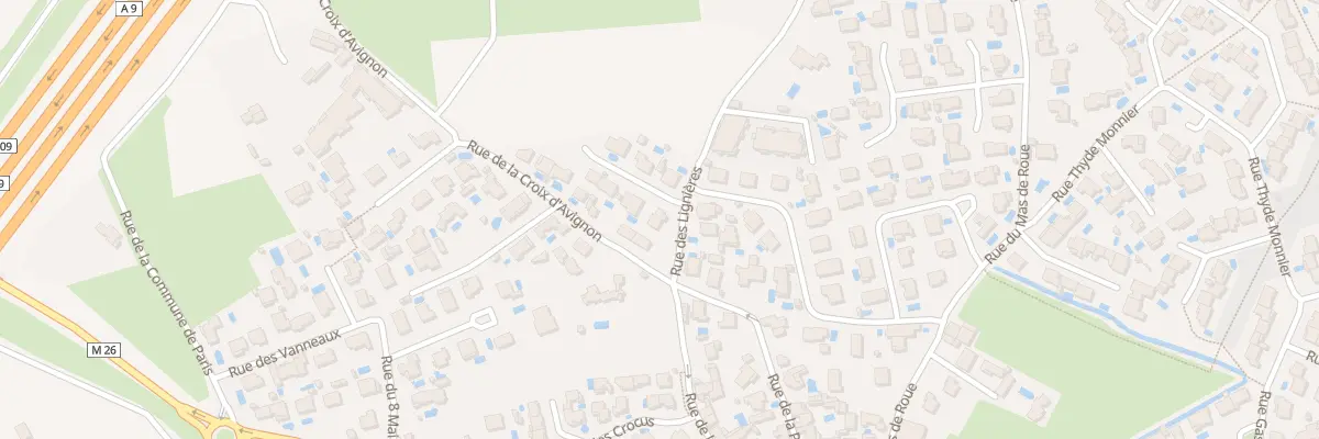 Plan du 1 Imp des Chenes à Baillargues