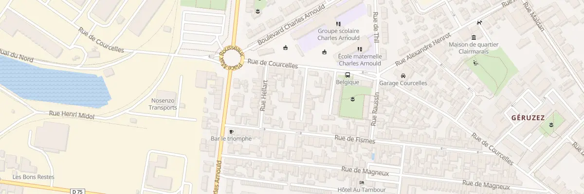 Plan du 4 Imp de Courcelles à Reims