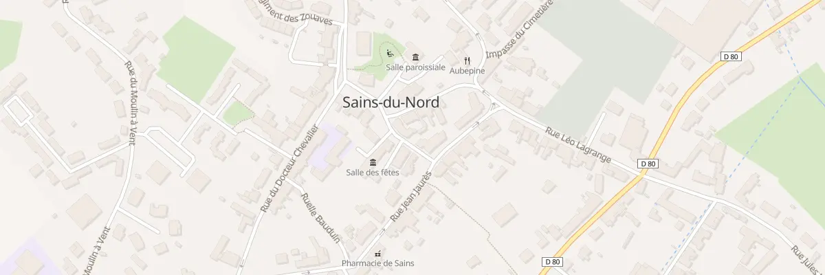 Plan du 27 Rue Jean Jaures à Trélon
