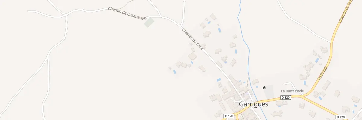 Plan du 5719F Chemin du Cros à Garrigues