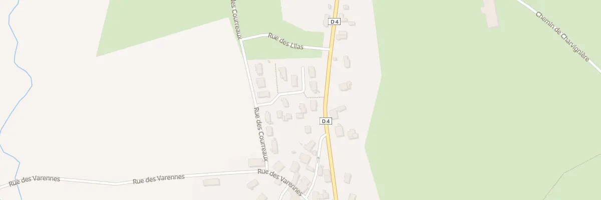 Plan du 92 Rue des Courreaux à Noailly