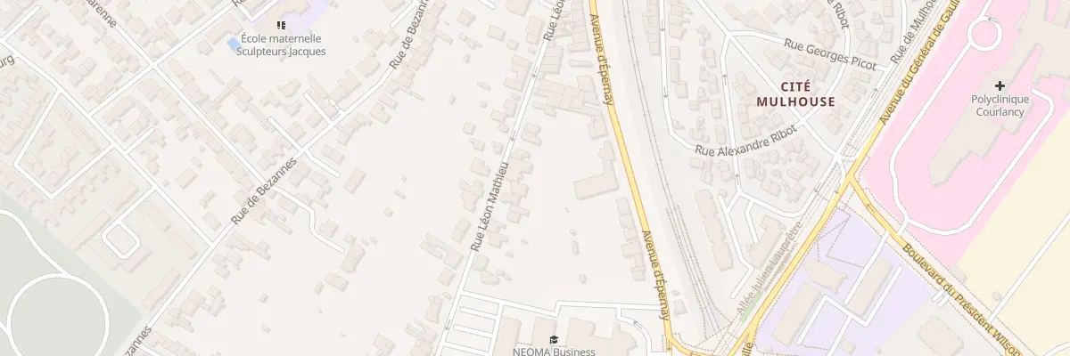 Plan du 29 Rue Léon Mathieu à Reims
