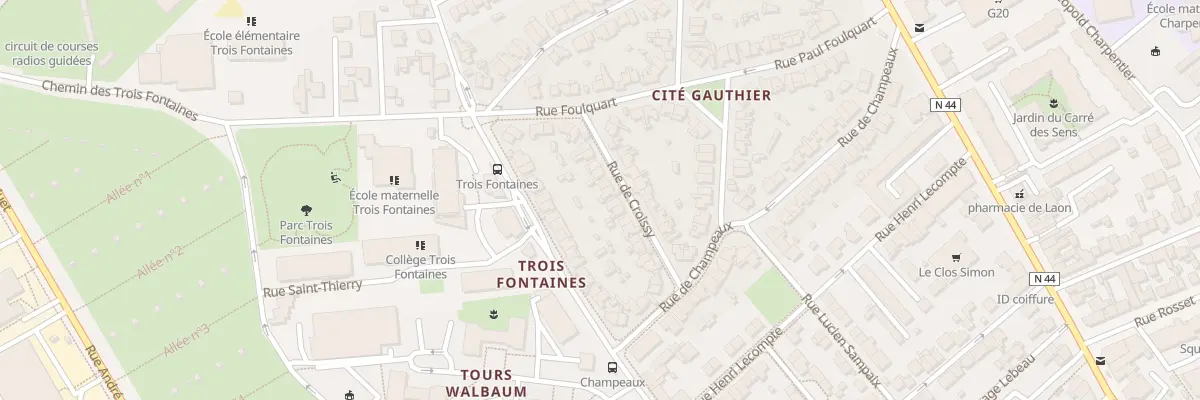 Plan du 19 Rue de Croissy à Reims