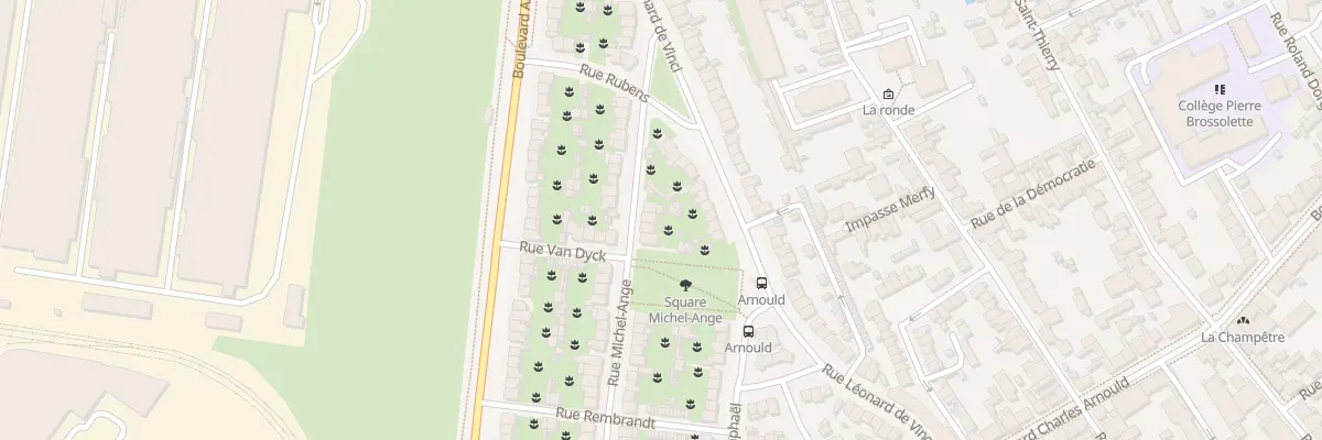 Plan du 50 Rue Michel-Ange à Reims