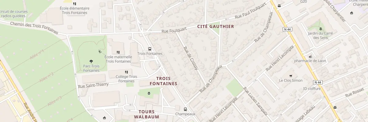 Plan du 17 Rue de Croissy à Reims