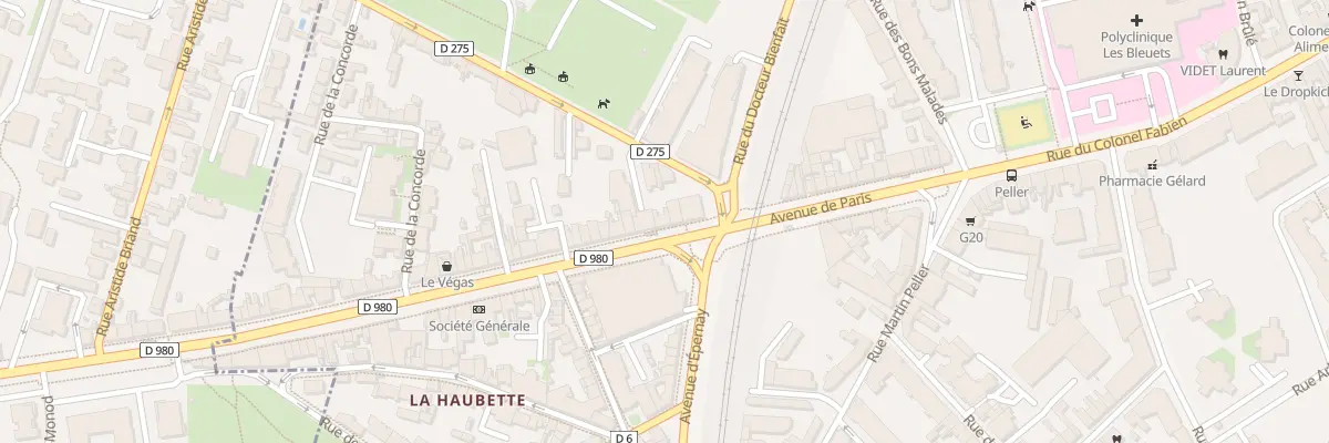 Plan du 40 Av de Paris à Reims
