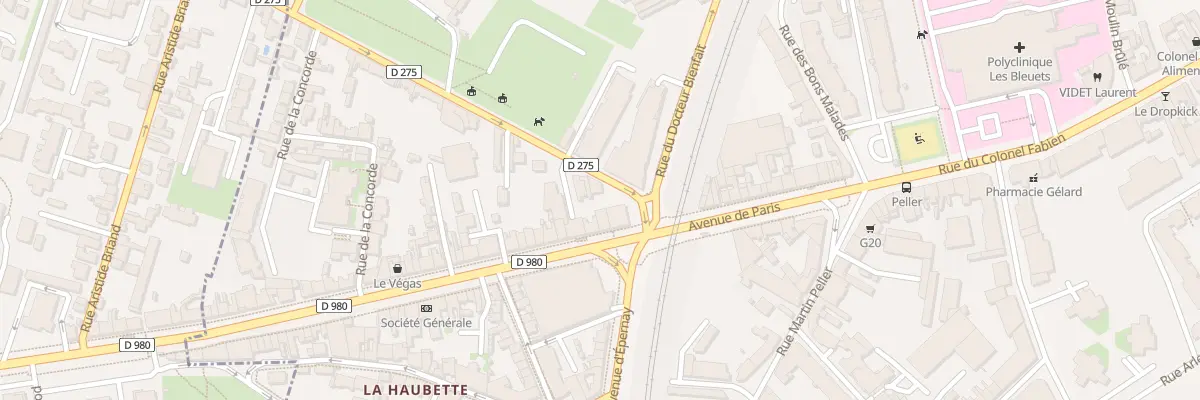 Plan du 36 Av de Paris à Reims