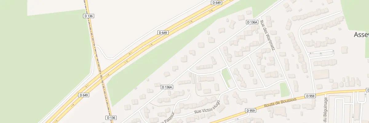 Plan du 97 Rue du Maréchal Delattre à Assevent