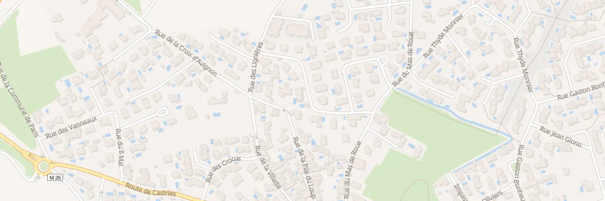 Plan du 13 Rue Jeanne Galzy à Baillargues