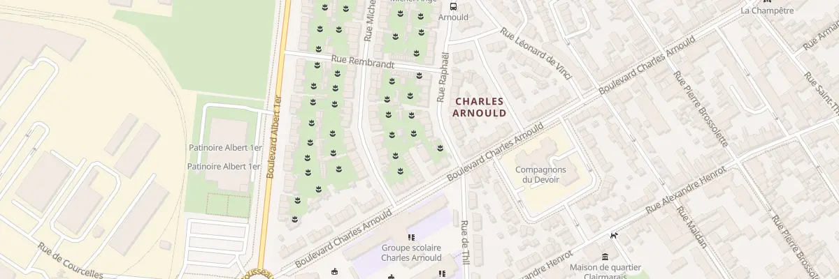 Plan du 1 Rue Raphaël à Reims