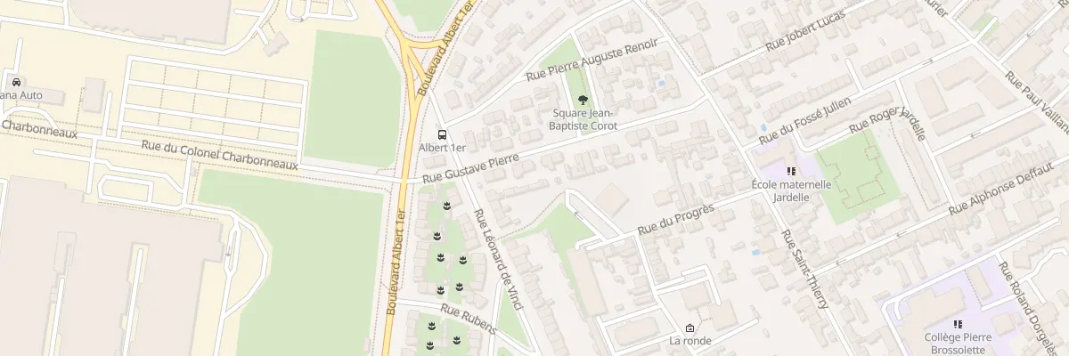 Plan du 25 Rue Gustave Pierre à Reims
