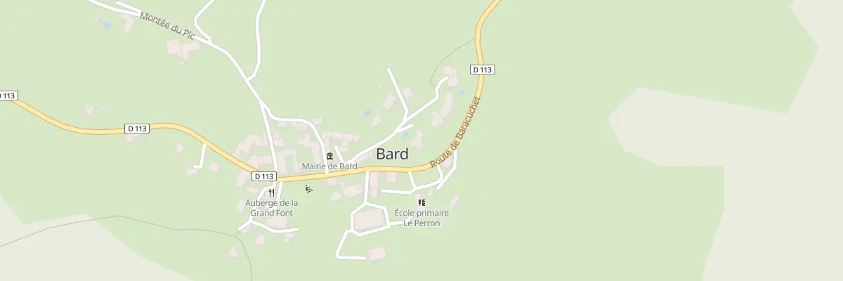Plan du 4 All du Regard à Bard
