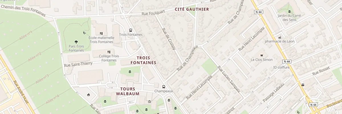 Plan du 5 Rue de Croissy à Reims