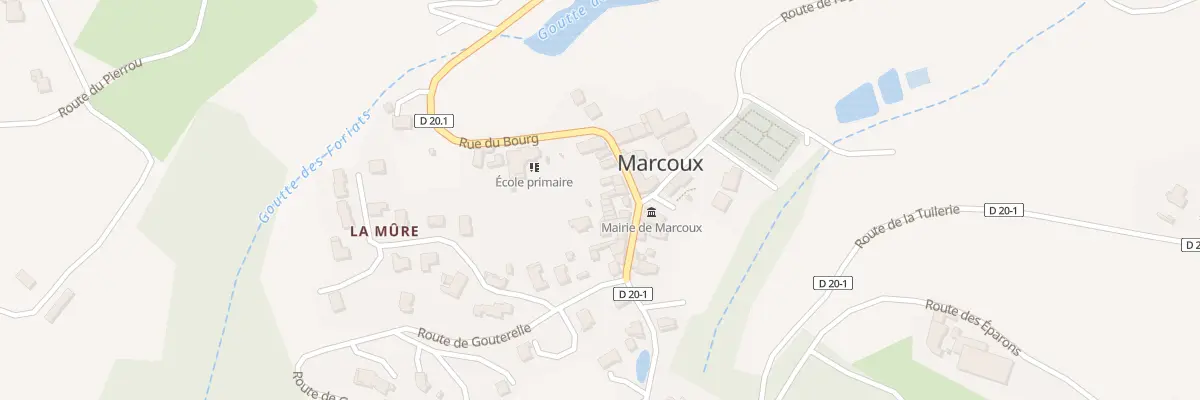 Plan du 285 Rue du Bourg à Marcoux