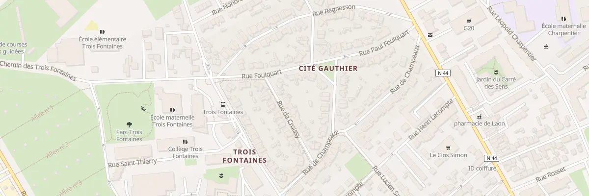 Plan du 16 Rue de Croissy à Reims