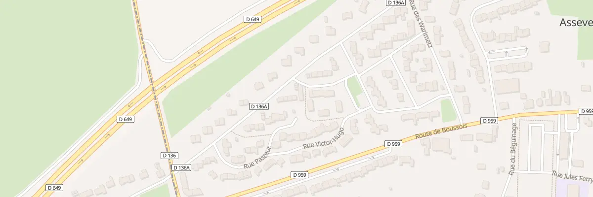 Plan du 90 Rue du Maréchal Delattre à Assevent