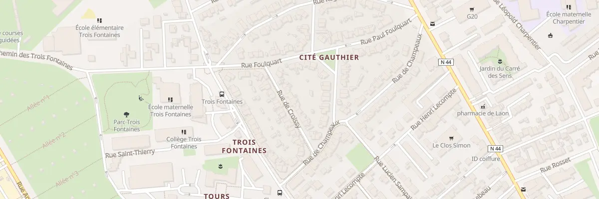 Plan du 12 Rue de Croissy à Reims