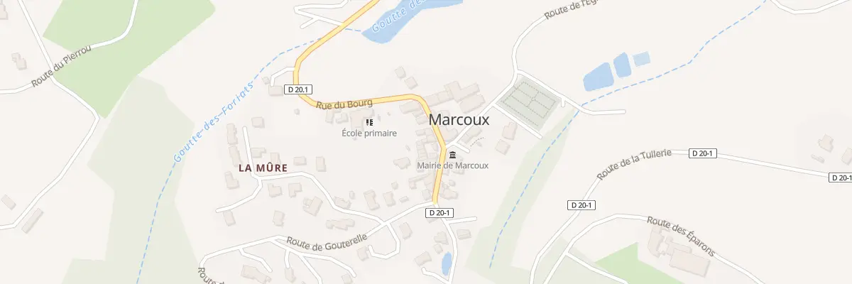 Plan du 287 Rue du Bourg à Marcoux