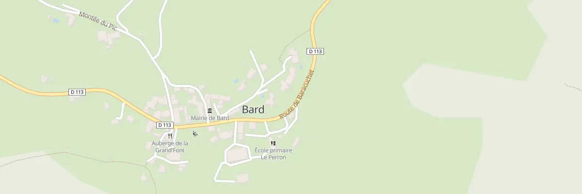 Plan du 6 All du Regard à Bard