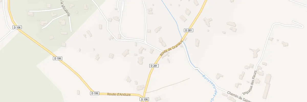 Plan du 901 Rte de Granaux à Boisset-et-Gaujac