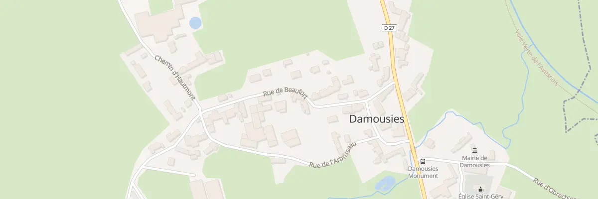 Plan du 9B Rue de Beaufort à Damousies