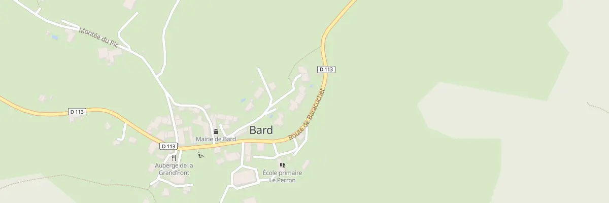 Plan du 8 All du Regard à Bard