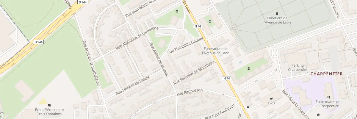 Plan du 451 Av de Laon à Reims