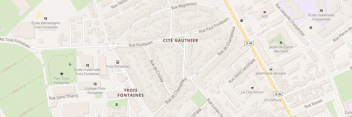Plan du 20 Rue de Burigny à Reims