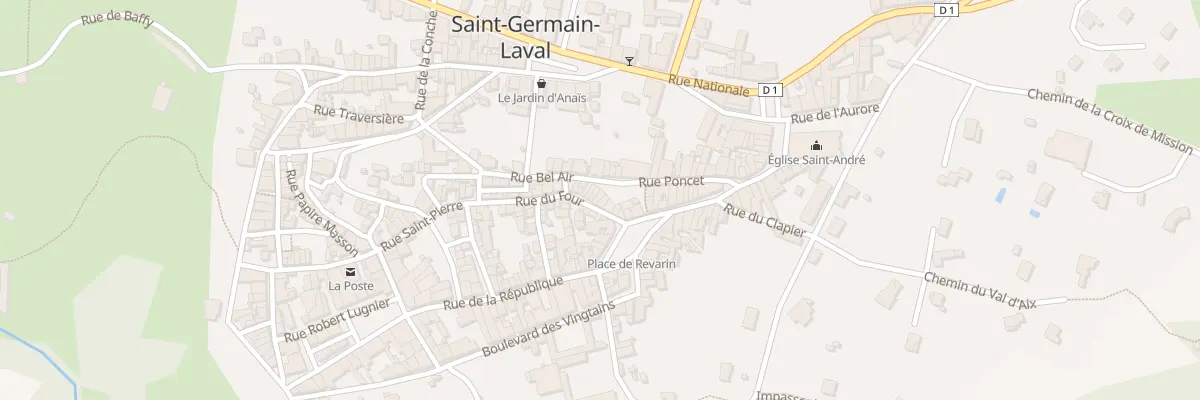 Plan du 8 Pl de l’Europe à Saint-Germain-Laval