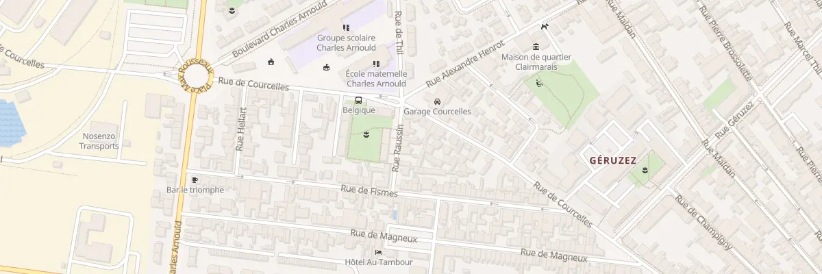 Plan du 18 Rue Raussin à Reims
