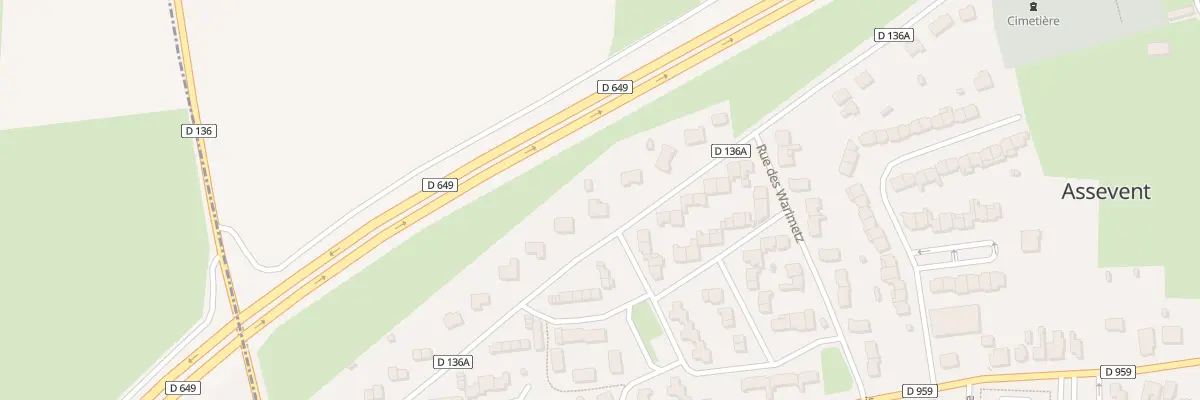 Plan du 103 Rue du Maréchal Delattre à Assevent