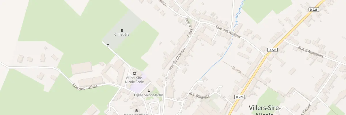 Plan du 9 Rue du Château à Villers-Sire-Nicole