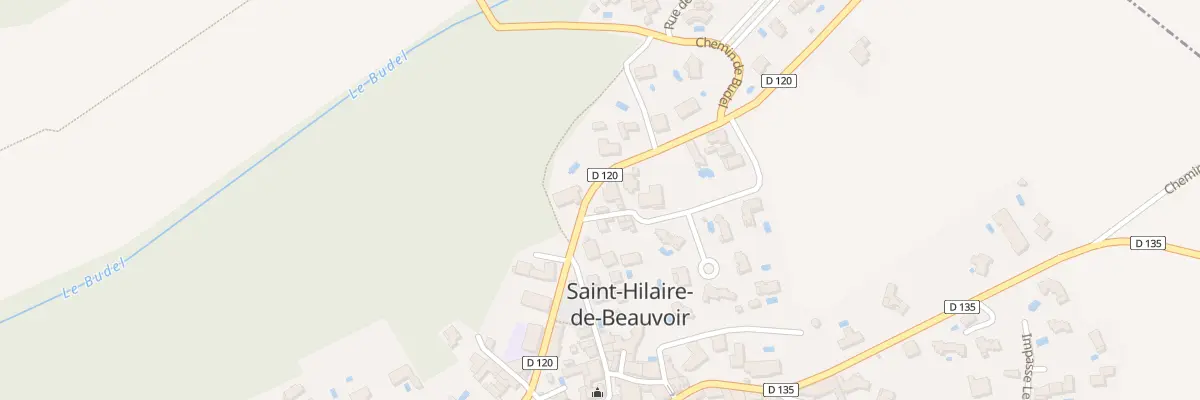 Plan de Av de Galargues à Saint-Hilaire-de-Beauvoir