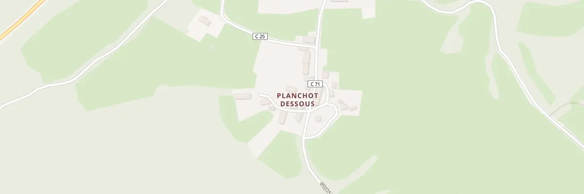 Plan du 370 Planchot à Planchez