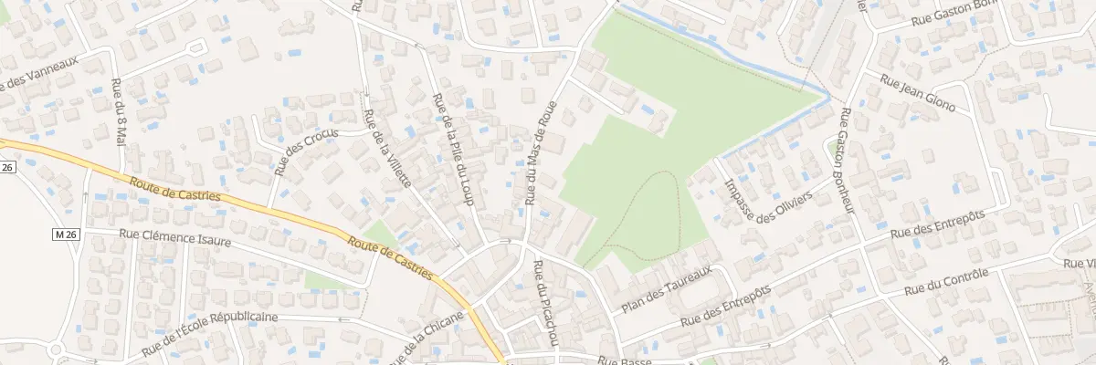 Plan du 60 Rue du Mas de Roue à Baillargues
