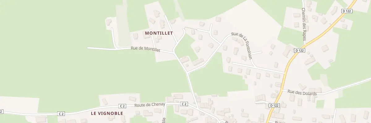 Plan du 8 Rue de Montillet à Melay