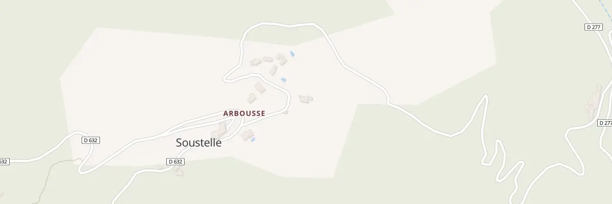 Plan du 5034 Arbousse à Soustelle
