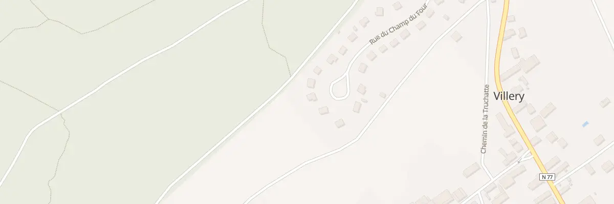 Plan du 30 Rue du Champ du Four à Villery