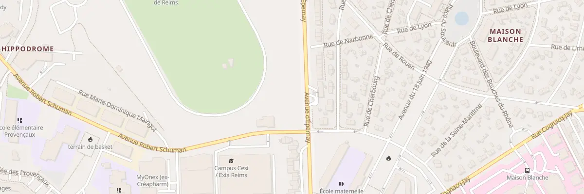 Plan du 138B Av d’Épernay à Reims
