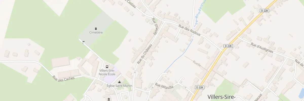 Plan du 16 Rue du Château à Villers-Sire-Nicole