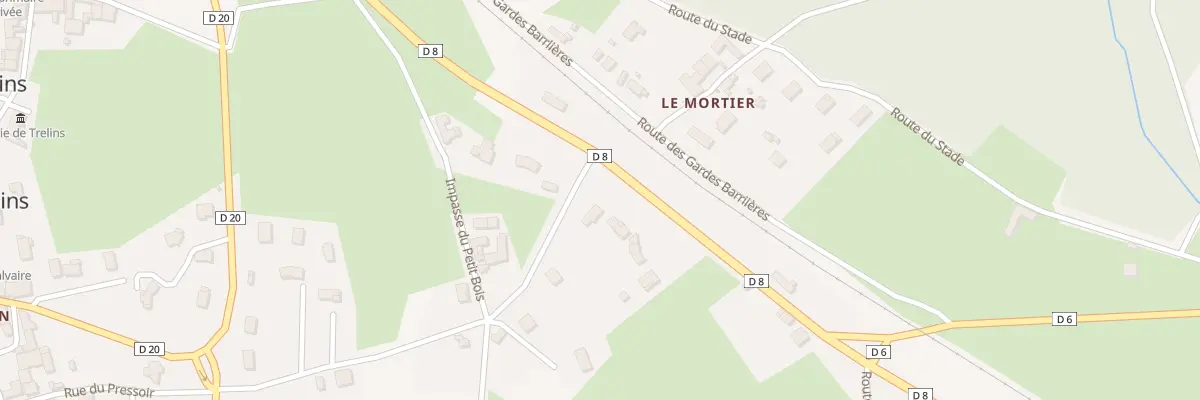 Plan du 34 Rte des Pèges à Trelins