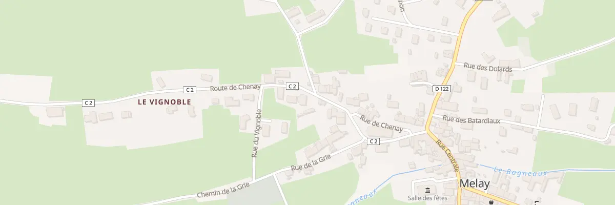 Plan du 25 Rue de Chenay à Melay
