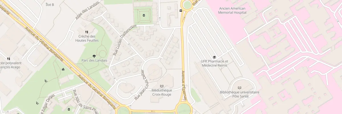 Plan du 9 Rue Jean-Louis Debar à Reims