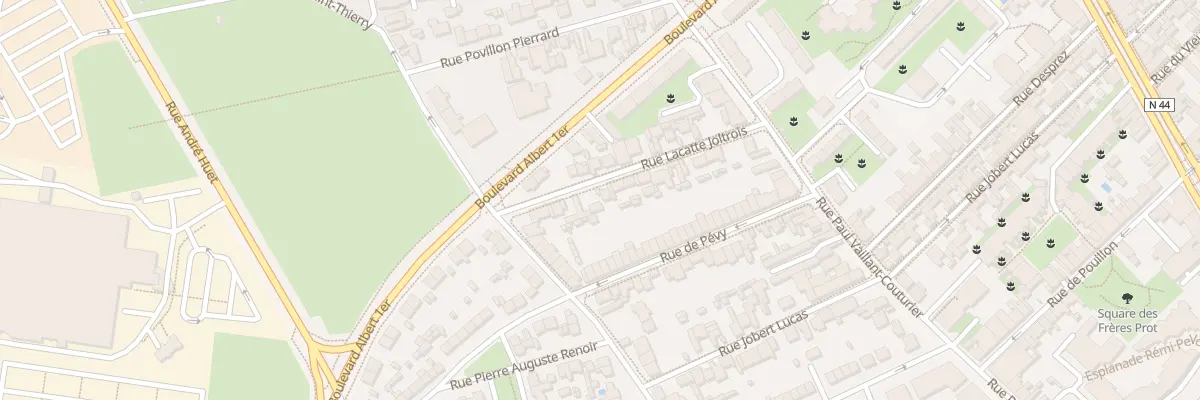 Plan du 17 Rue Lacatte Joltrois à Reims