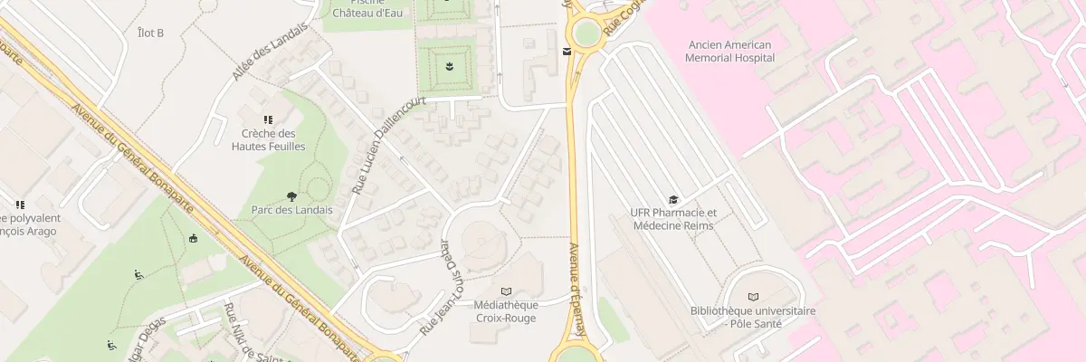 Plan du 5 Rue Jean-Louis Debar à Reims