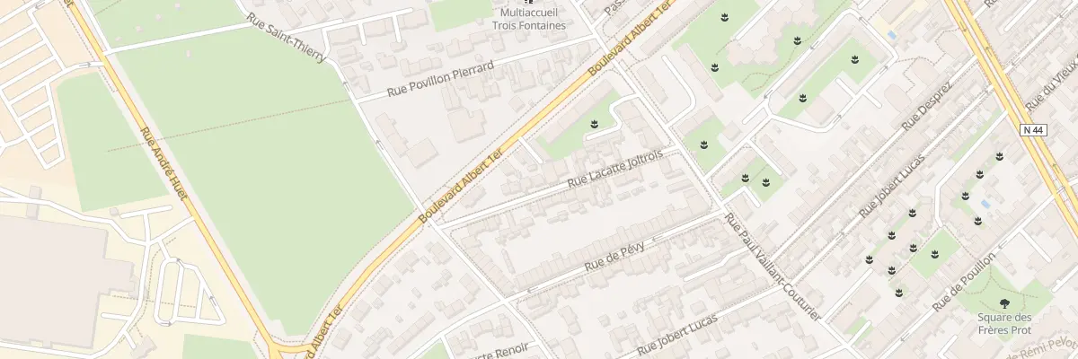 Plan du 16 Rue Lacatte Joltrois à Reims
